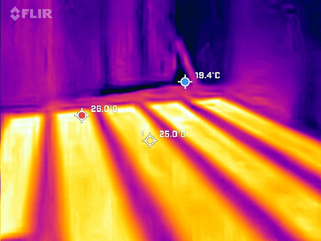 IR under the floor