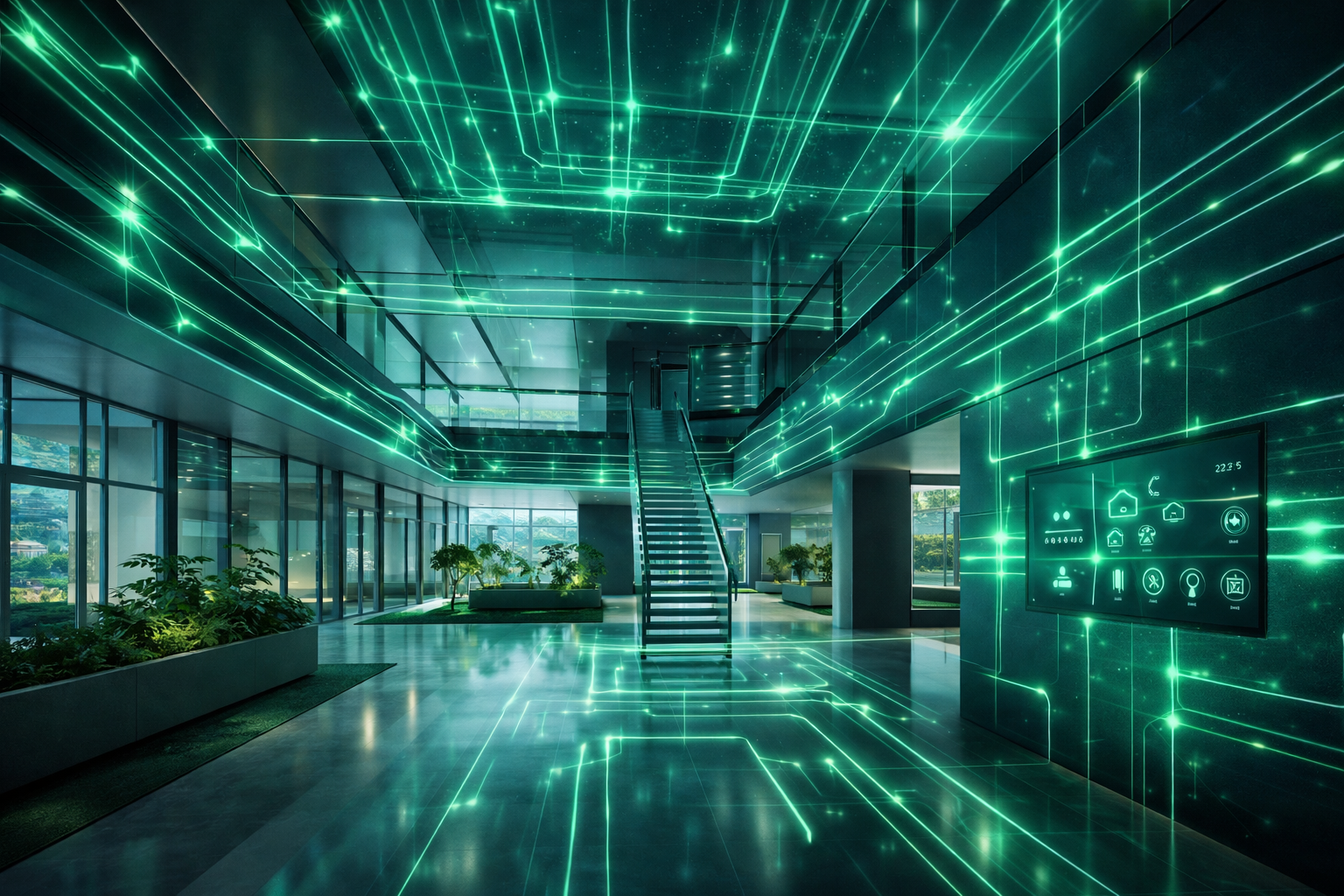 Smart building automation system with energy efficient technology